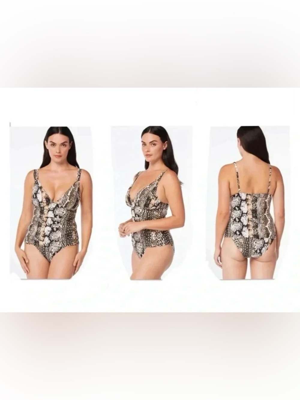 BLEU ROD BEATTIE WALK ON THE WILD SIDE TANKINI TOP AND HIGH WAIST BOTTOM